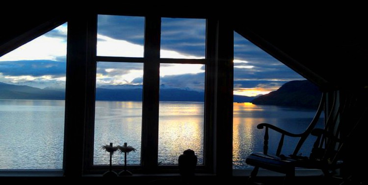 Vy från ett av fönstren på Trollviken. Foto:Magnus Strand