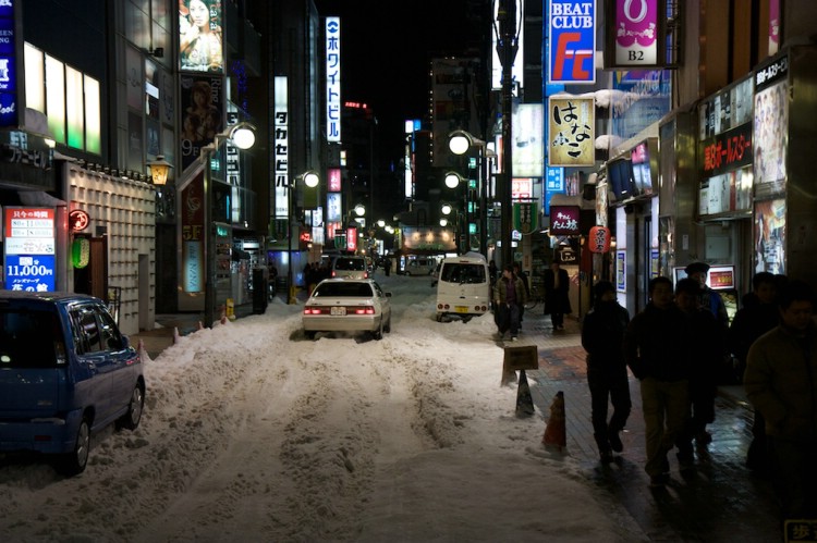 The streets of Sapporo! Foto: Carl Lundberg