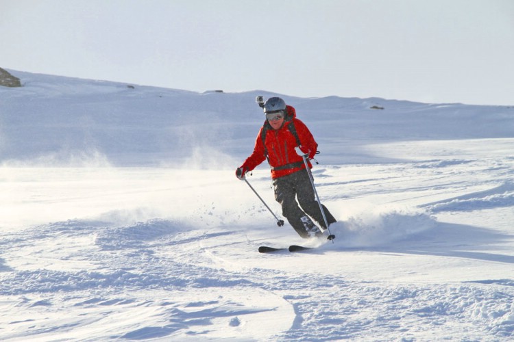 Skiing at Korsatjokka, March 19th 2011  Photo: Andreas Bengtsson