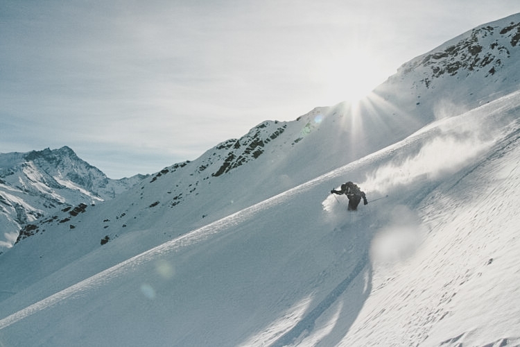 Lars Wahlberg in Zinal. Best skiing at the moment on the 5th of Jan 2009. Photo: Andreas Bengtsson