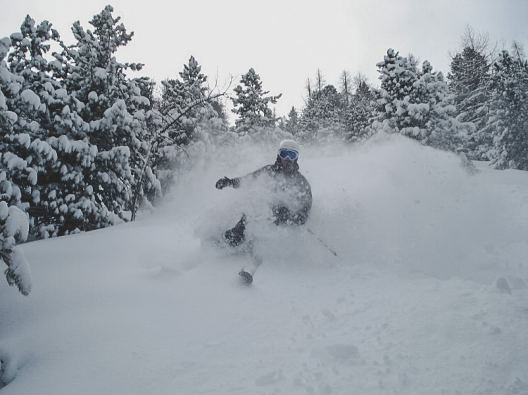 Per Wester playing in the steep forest in Champex, Best skiing at the moment week 12 - 2007 Photo: Andreas Bengtsson