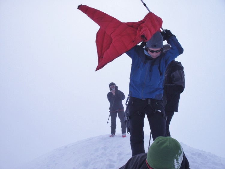 On top of Sweden. Ski touring Kebnekaise 7 April 2011 Photo: Magnus Strand