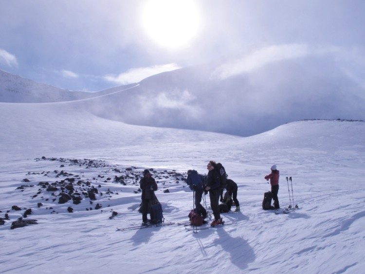 Jojo leden. Ski touring Kebnekaise 6 April 2011 Photo: Magnus Strand