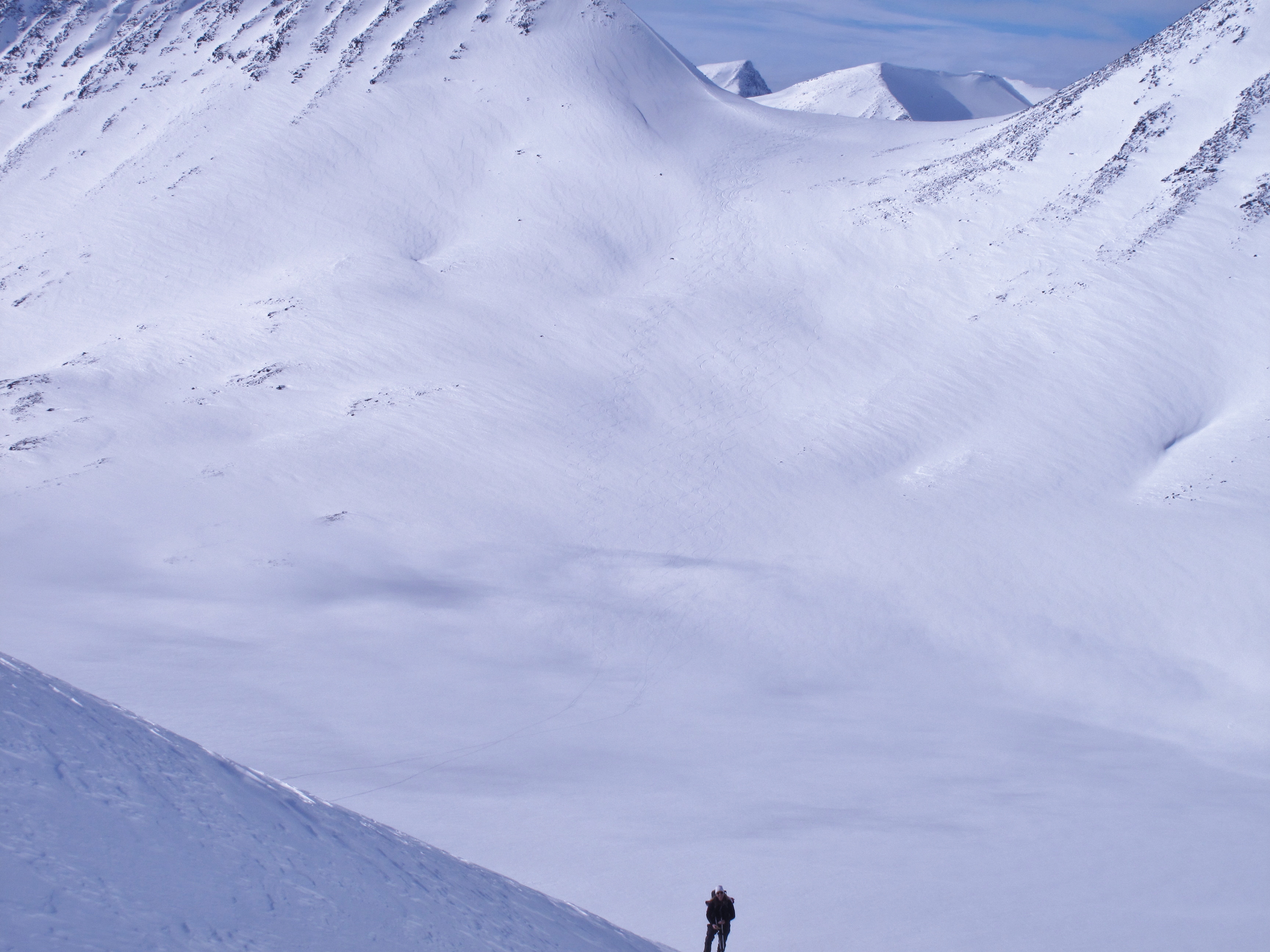 JoJo leden. Ski touring Kebnekaise 6 April 2011. Foto: Magnus Strand