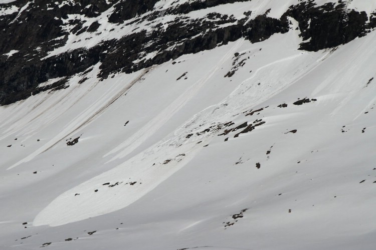 Slab avalanche, ground release! Photo: Carl Lundberg