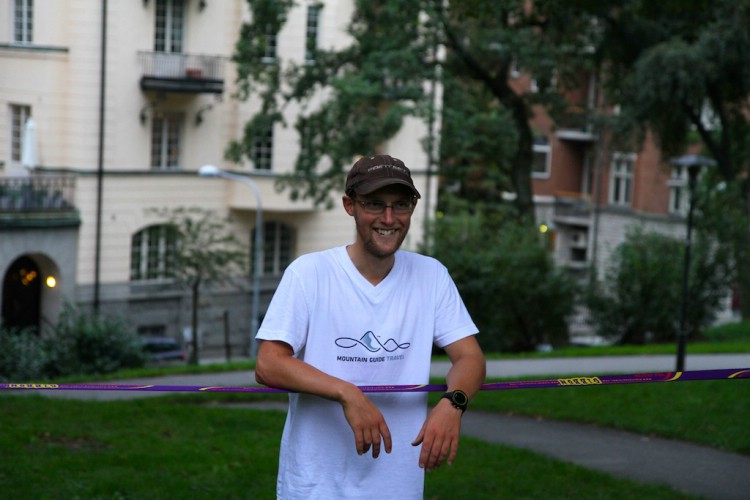 Slackline! Foto: Johanna Feuk