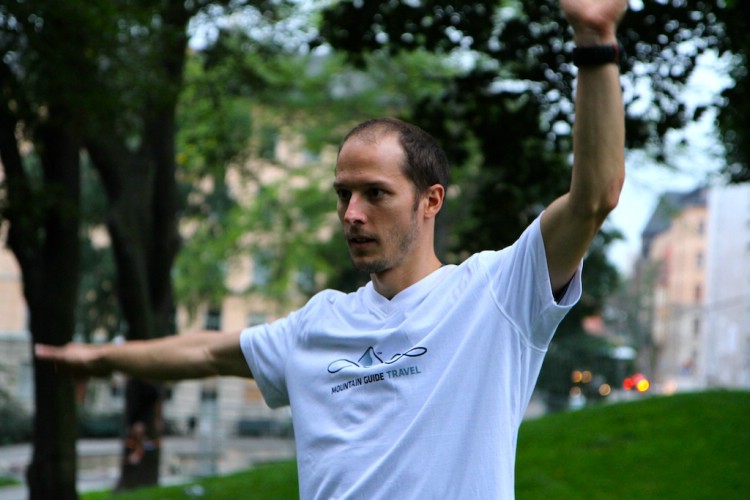 Slackline! Foto: Johanna Feuk