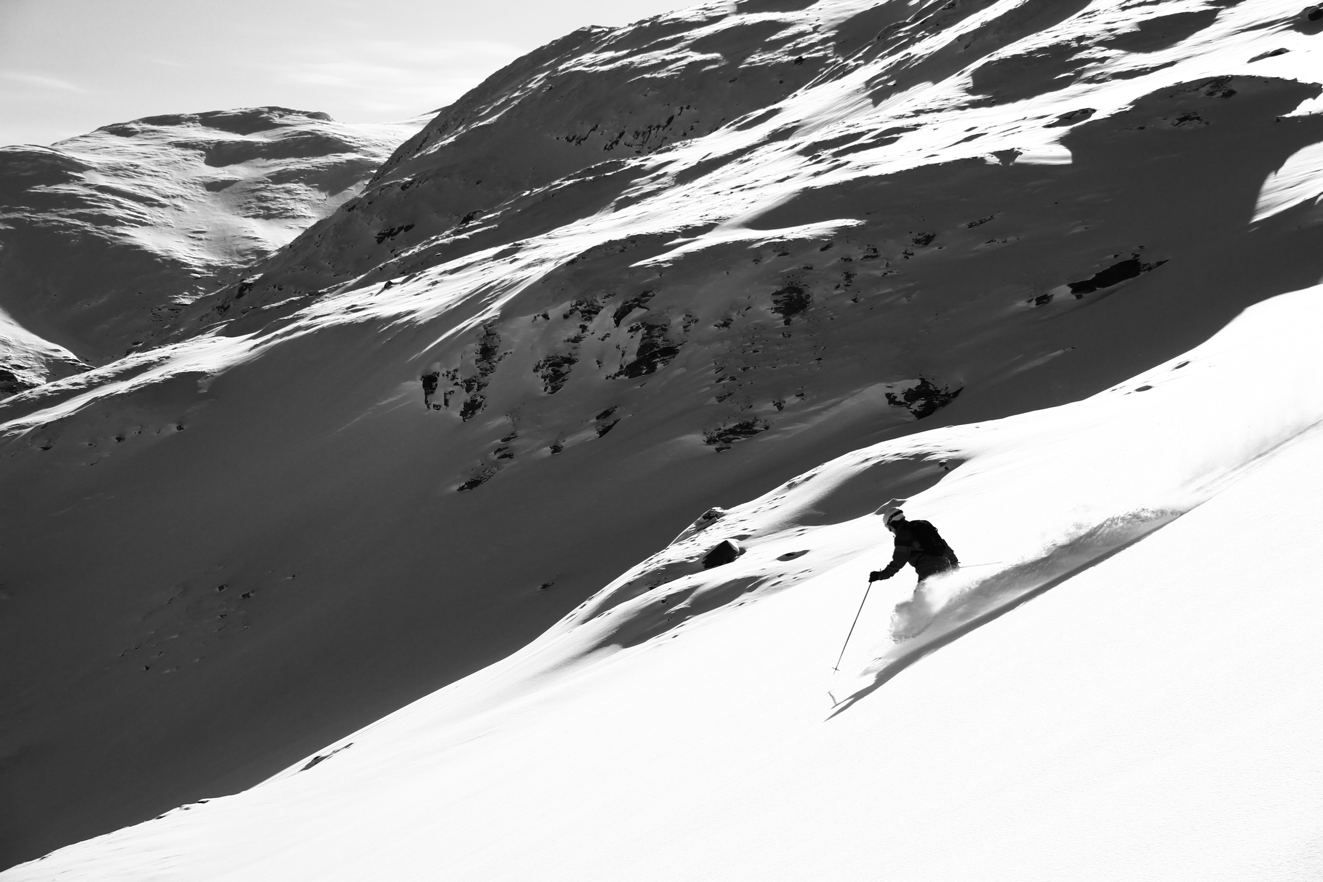 Skifahren auf den Berg Vassitjokka. März 2012. Photo: Andreas Bengtsson