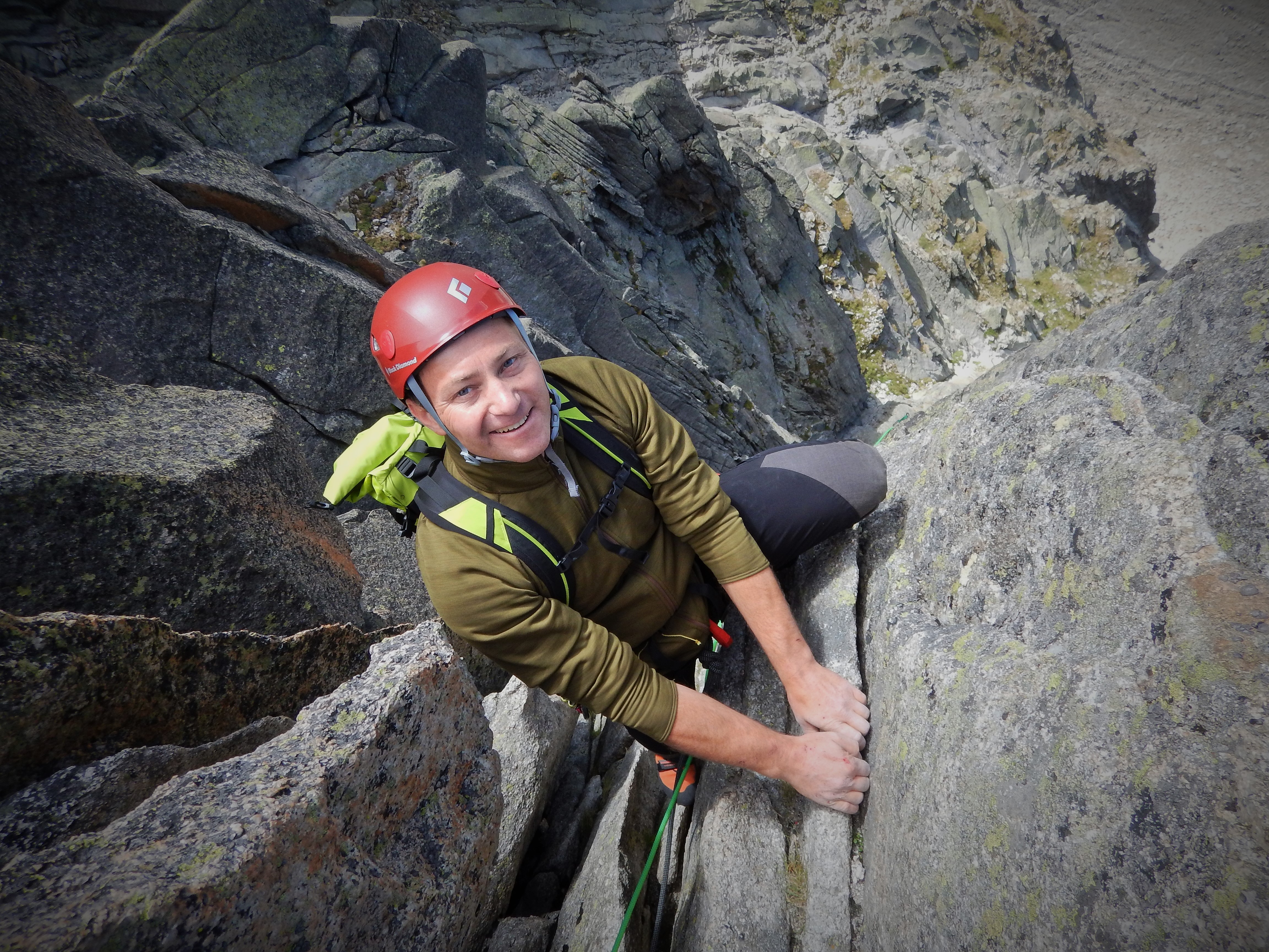 Steep climbing in Chamonix.     Photo: Morgan Saln