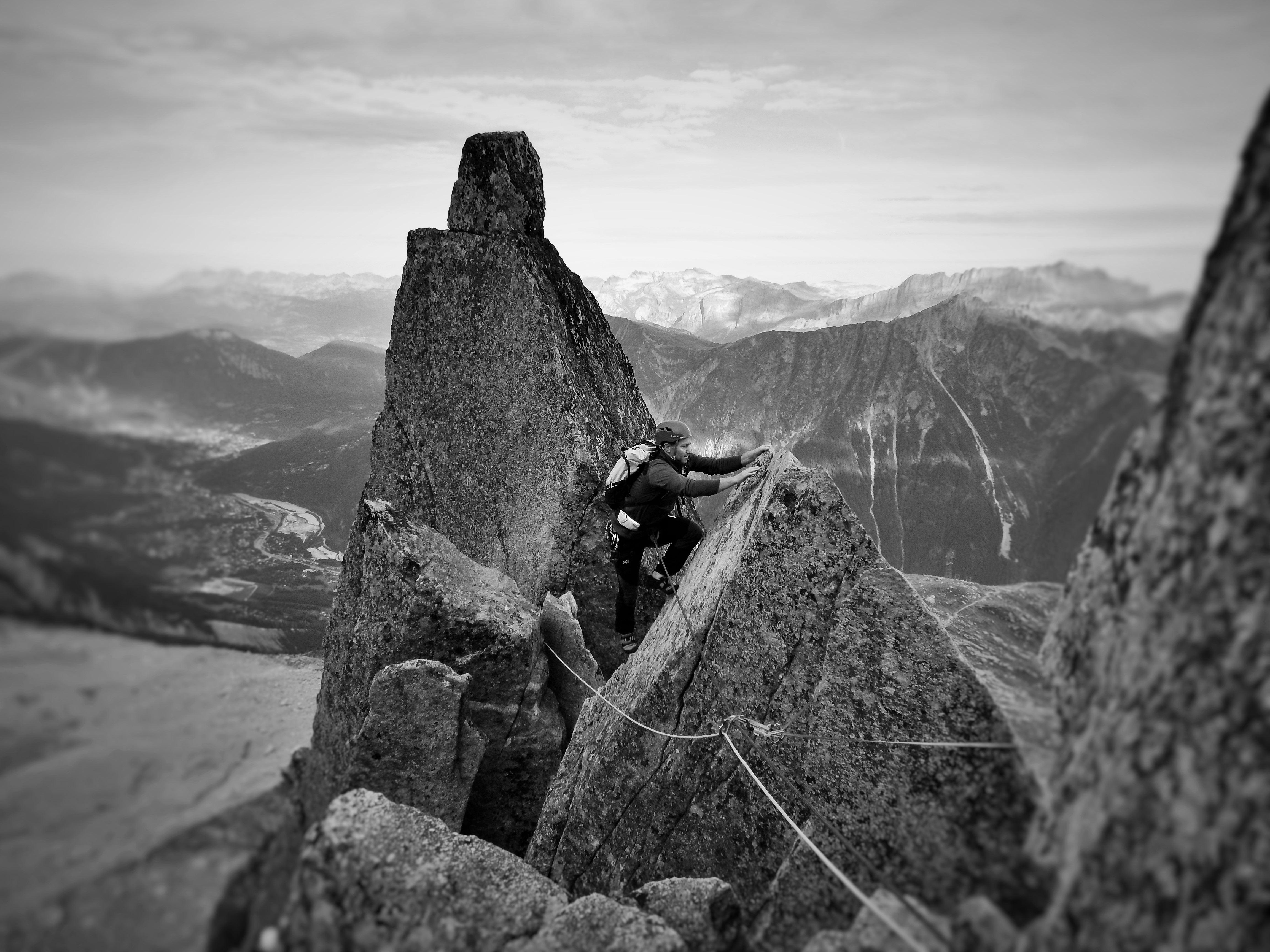 Klassisk klttervy ver Mt Blanc massivet i Chamonix.     Foto: Morgan Saln