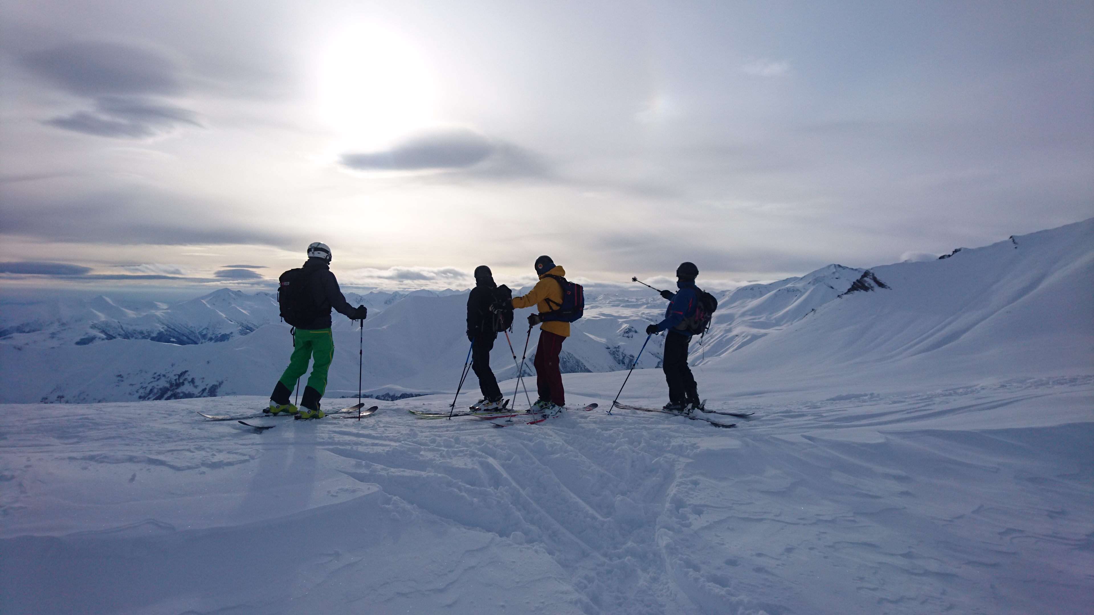 Offpistskidkning i Gudauri. Foto: Andreas Bengtsson