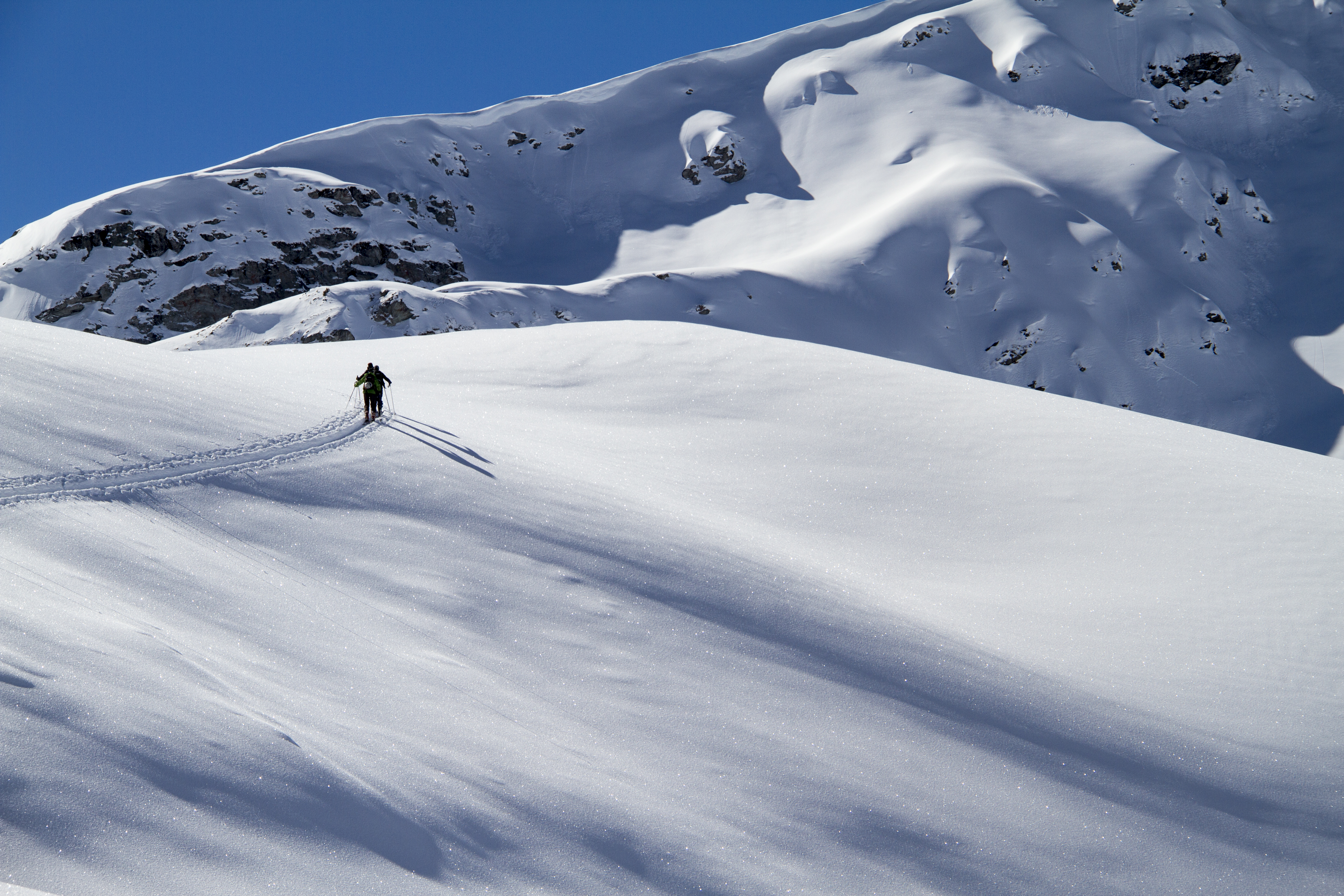 Ski touring in Switzerland. Photo: Andreas Bengtsson