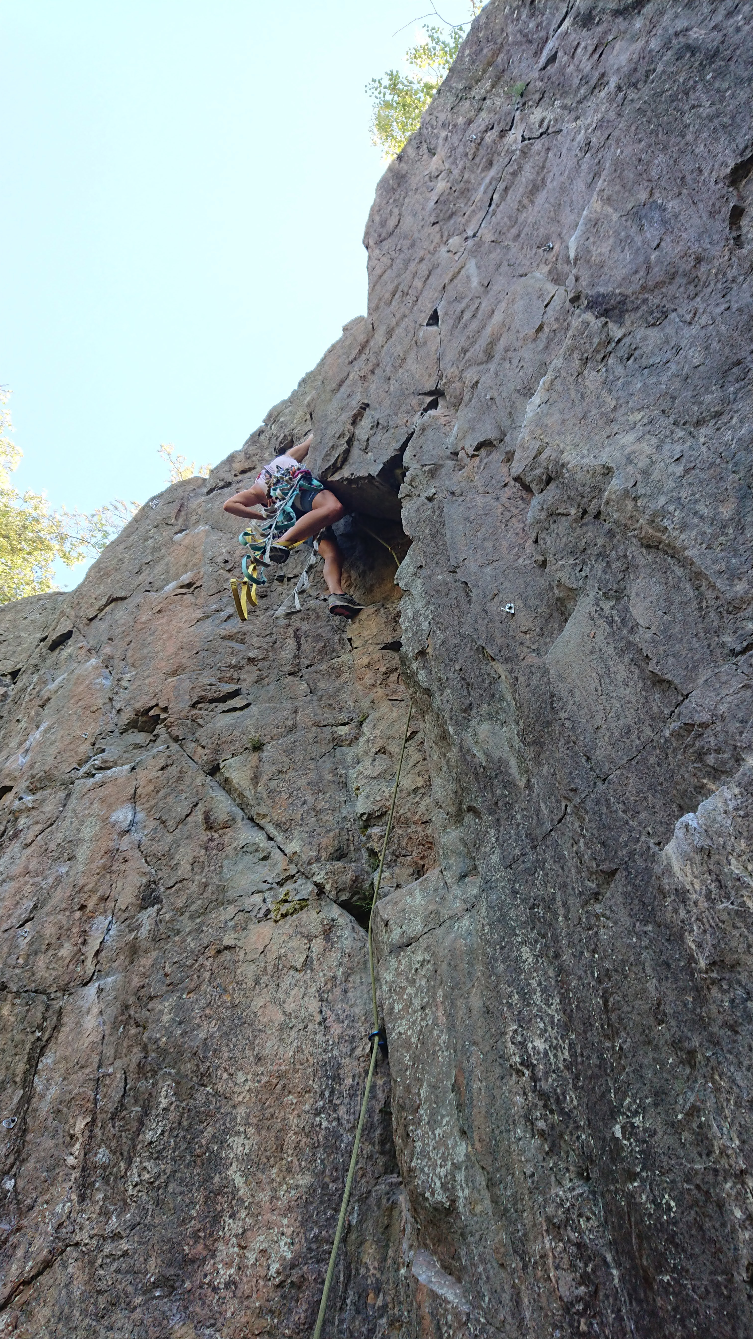 A lot of gear in aid climbing...