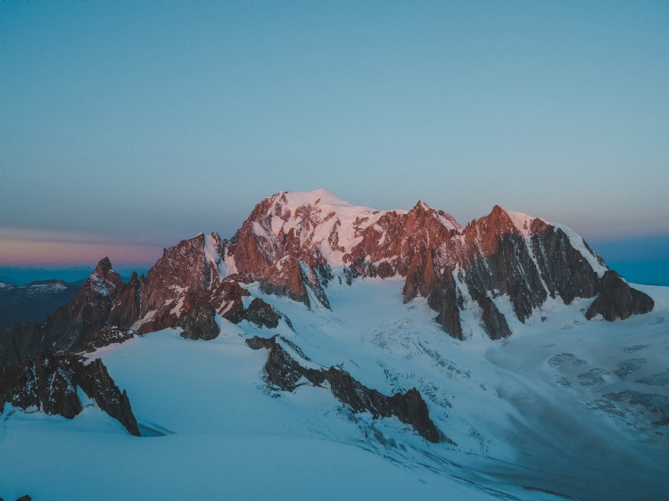 Sunrise over Mont Blanc, photo Emma Svensson