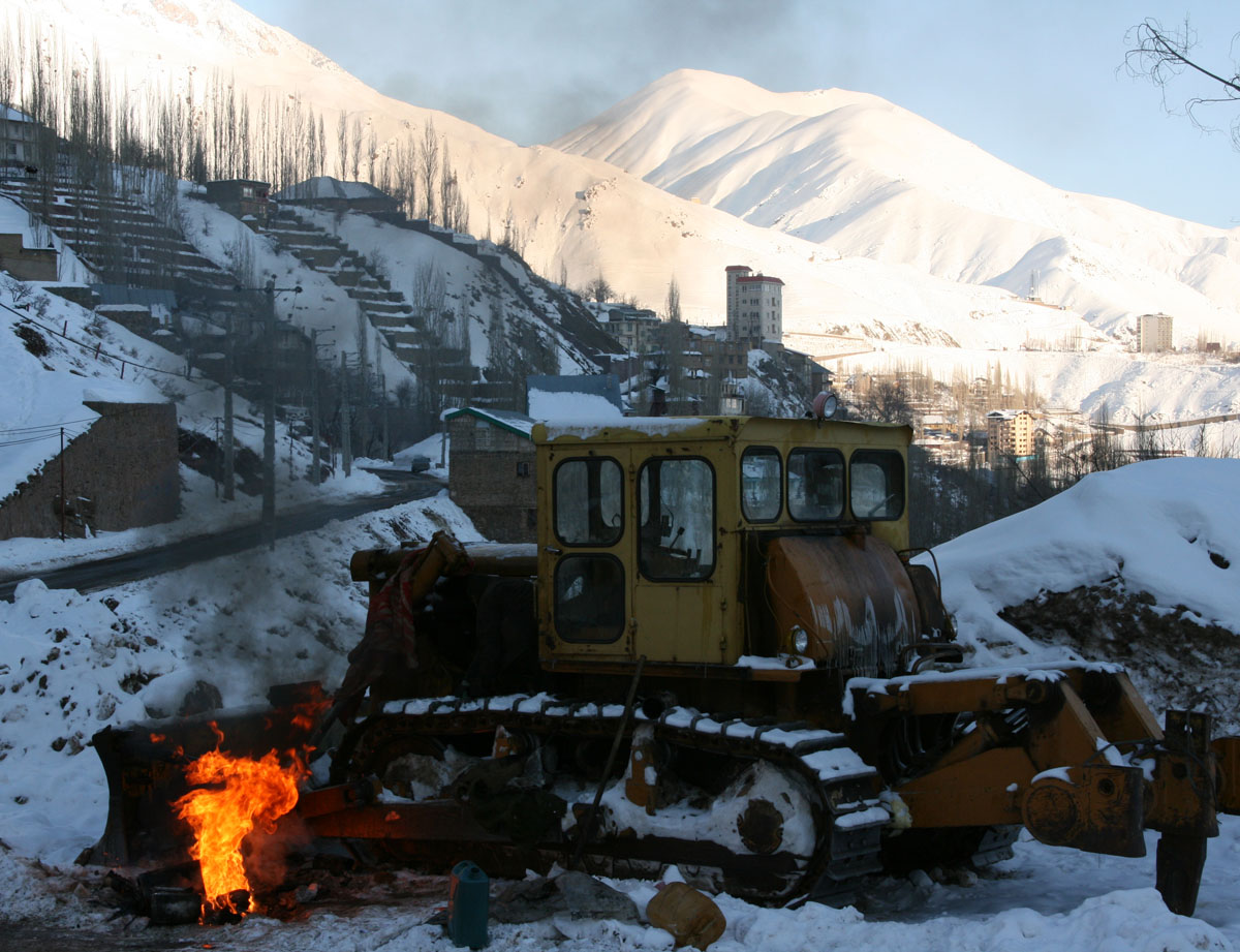 The art of defrosting a caterpillar, Darbandzar in Iran.     Photo: Andreas Bengtsson