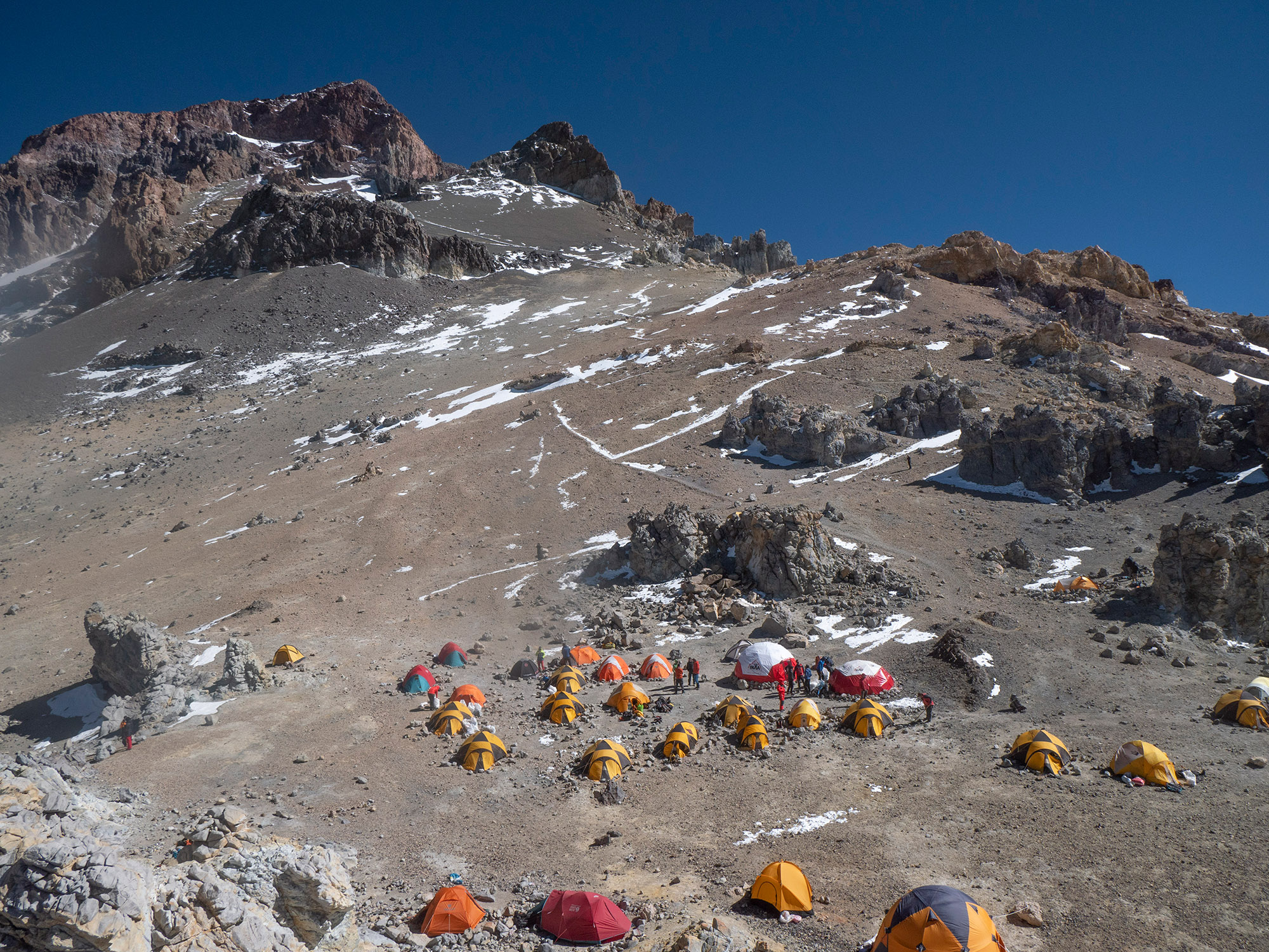 Camp 3 på 6000 m. Foto Emma Svensson