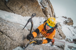 Alpin klätterresa i Alperna