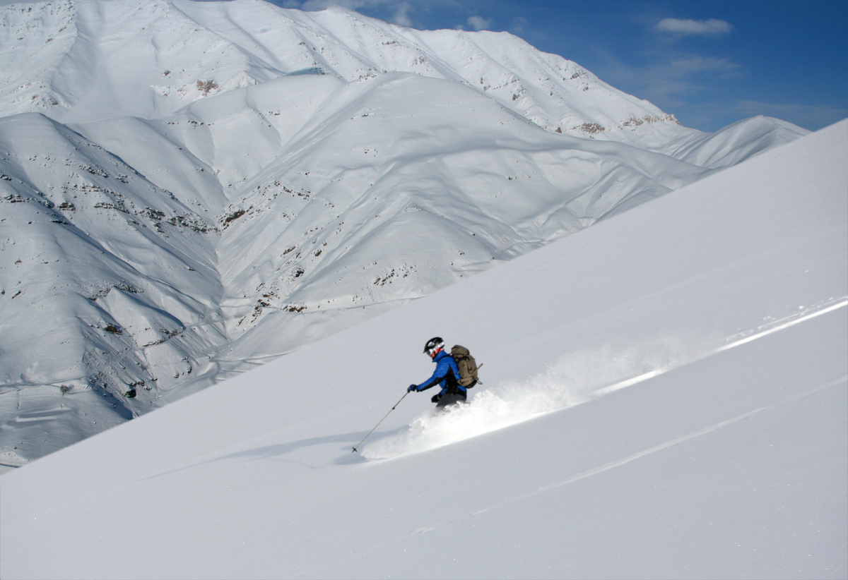 Mountain Guide Andreas Bengtsson in Shemshak.    Photo: Per Wester