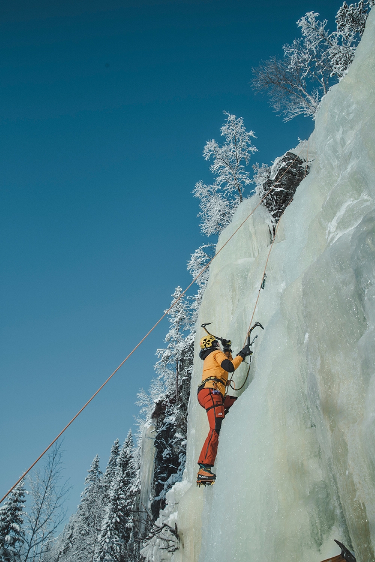 Ice climbing