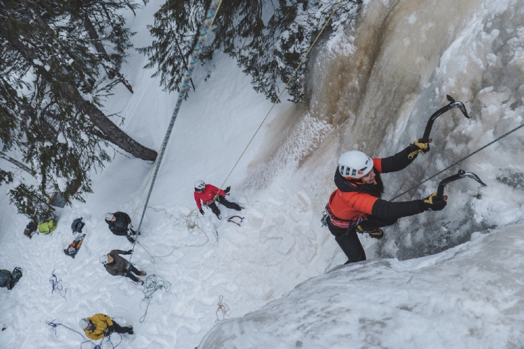 Ice climbing