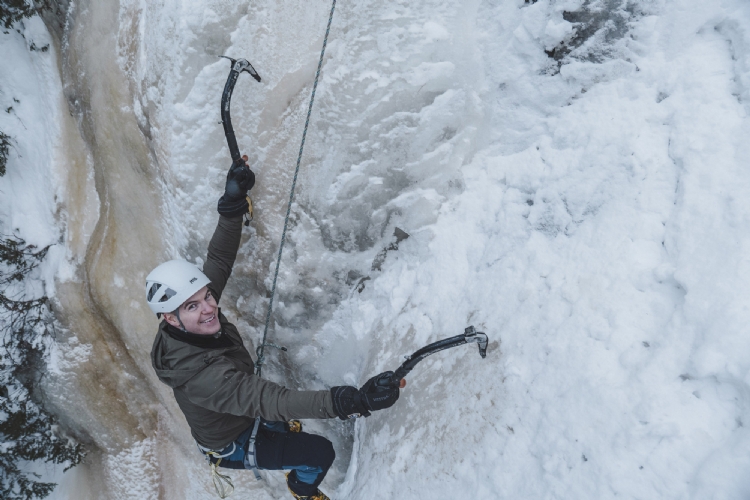 Ice climbing