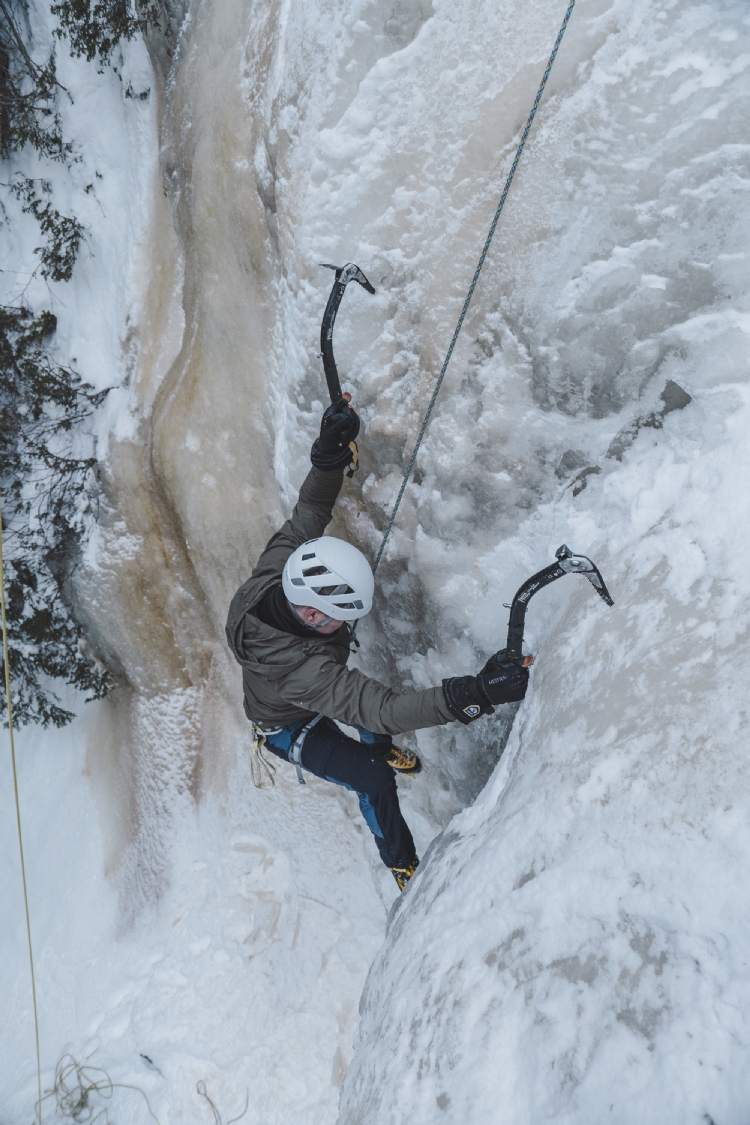 Ice climbing