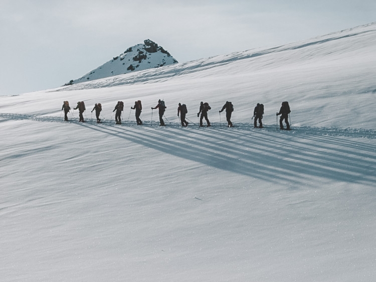 På väg mot Pigne d Arolla. Foto: Lars Bergquist