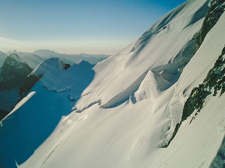 Morning light at Col Maudit. Photo: Andreas Bengtsson