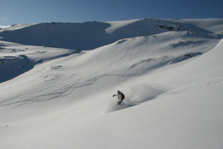 Heli ski Riksgränsen, Sweden 3rd of April 2009. Photo: Andreas Bengtsson