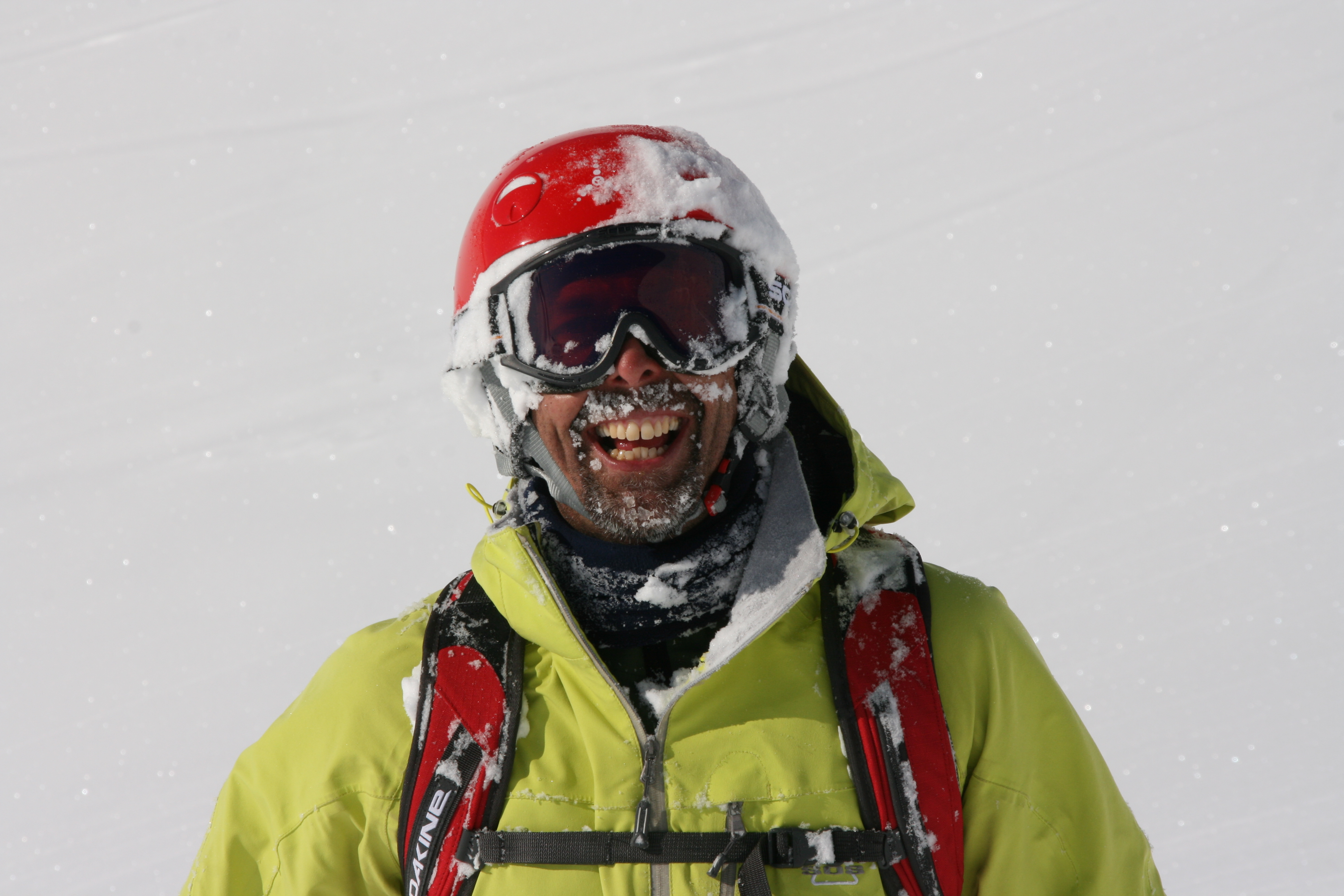 S hr lycklig blir man av att ka heli ski :-D  Foto: Andreas Bengtsson