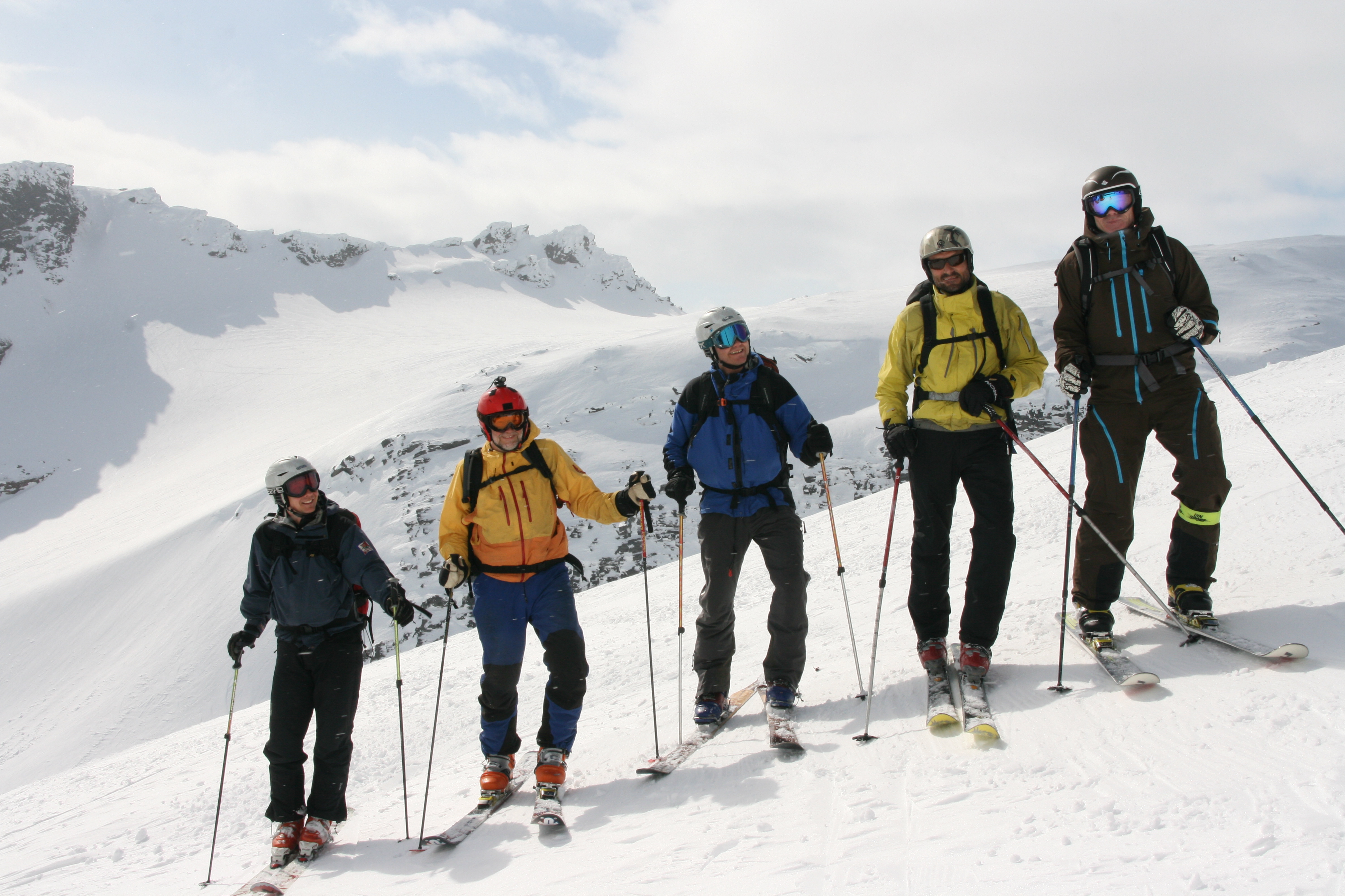 Heliski Riksgrnsen 6 maj 2009. Foto: Andreas Bengtsson