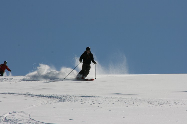 Cold soft snow in May! Heliski Riksgränsen May 16, 2009. Photo: Andreas Bengtsson