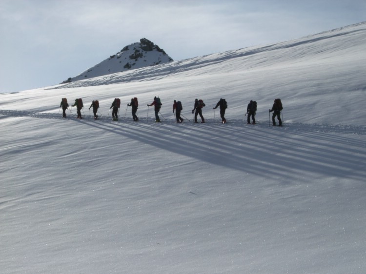 På väg mot Pigne d Arolla. Foto: Lars Bergquist