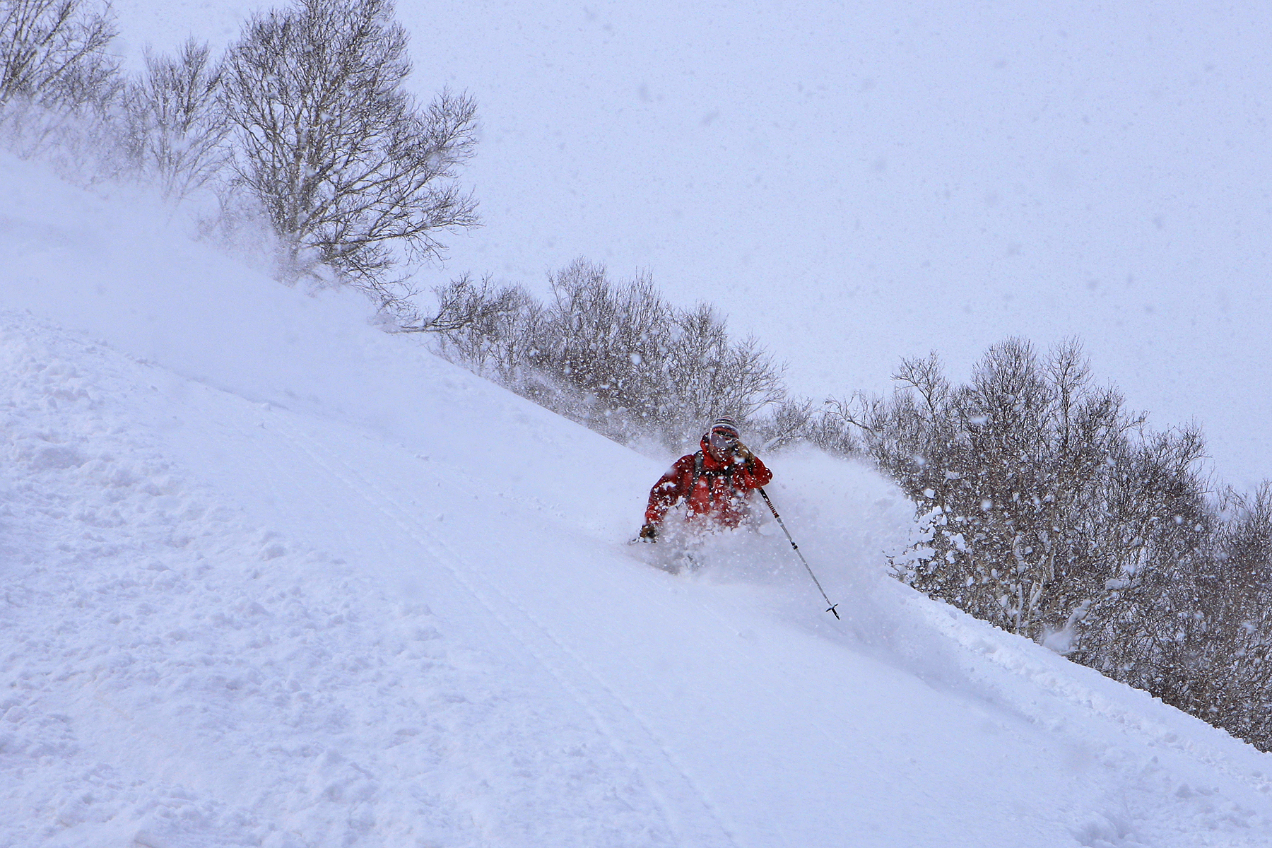 Magnus Strand i Niseko. Foto: Henrik Bonnevier 