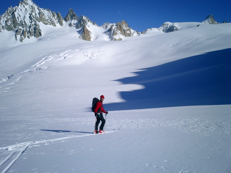 Crossing the Le Tour Glacier.    Photo: Julia Bergkvist