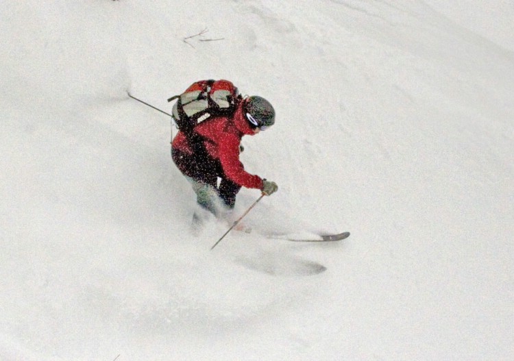 Anonymous skier in Hokkaido, Japan. January 8 2010. Photo: Andreas Bengtsson 