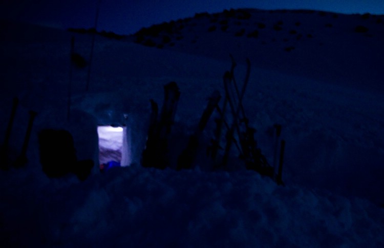 Home sweet home. Skitouring in Sarek, Sweden 3rd April 2010. Photo: Magnus Strand