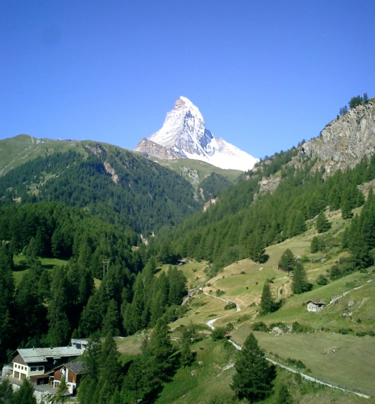 Den klassiska utsikten från Zermatt.     Foto: Andreas Bengtsson 