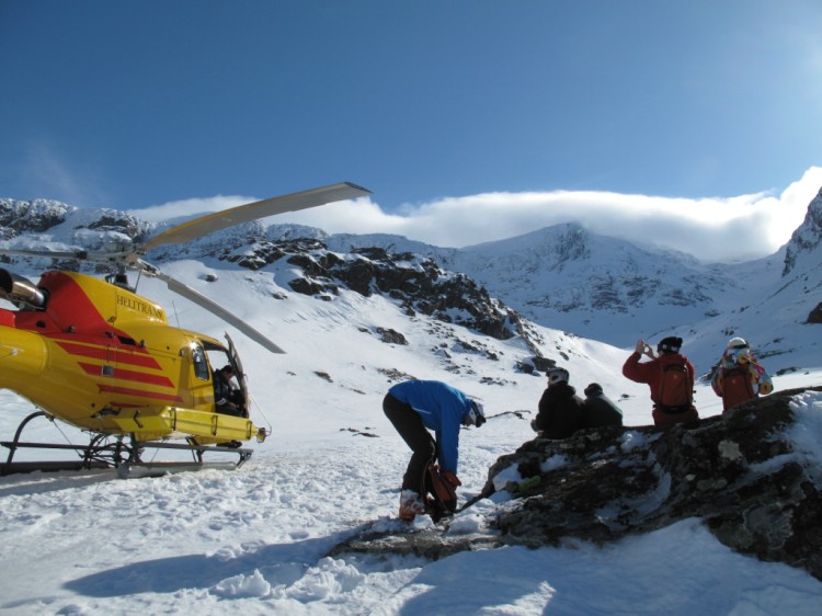 Corporate event in Sweden with Heliski. 