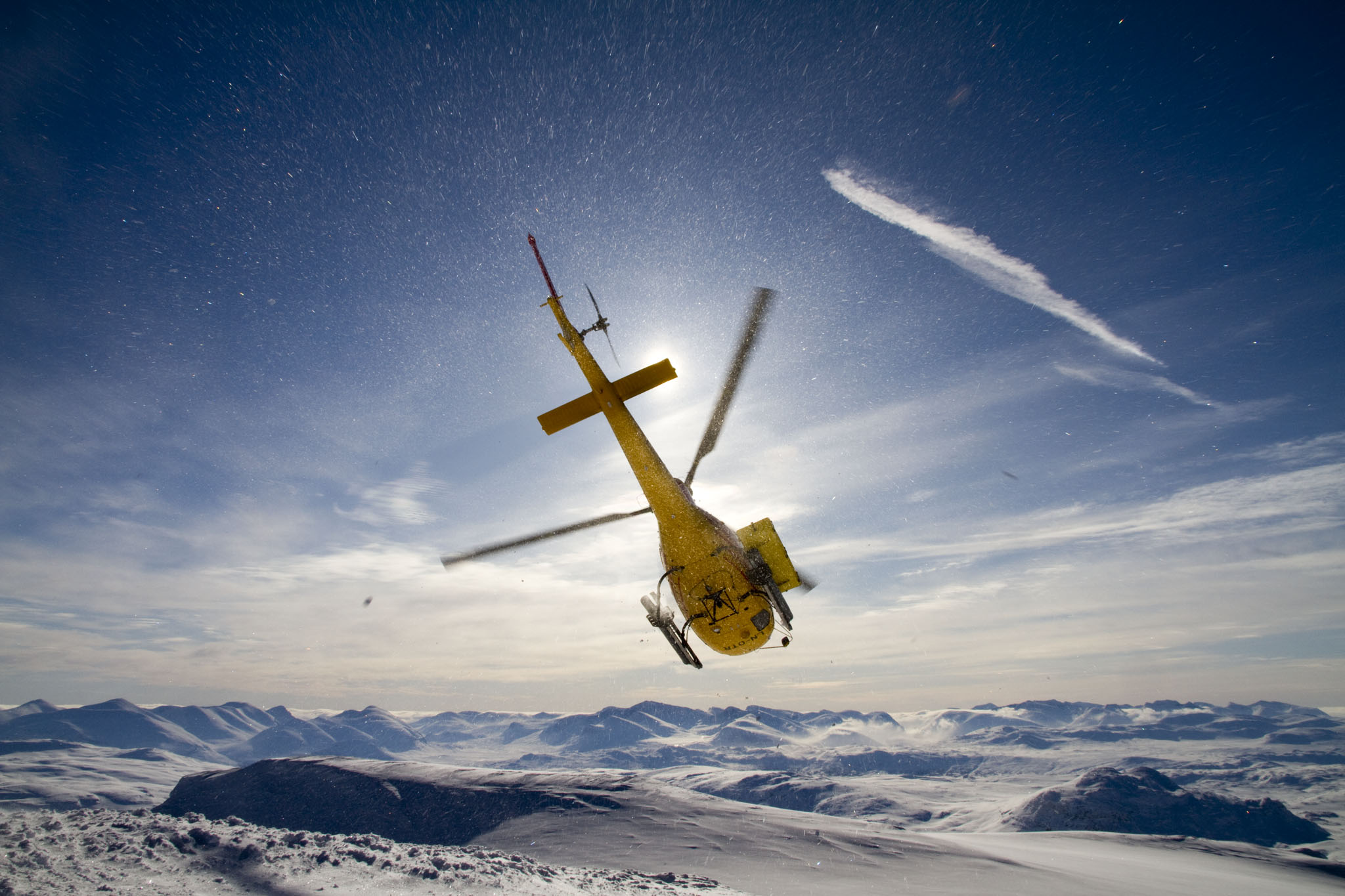 Konferens i Riksgrnsen med bla Heli ski. 