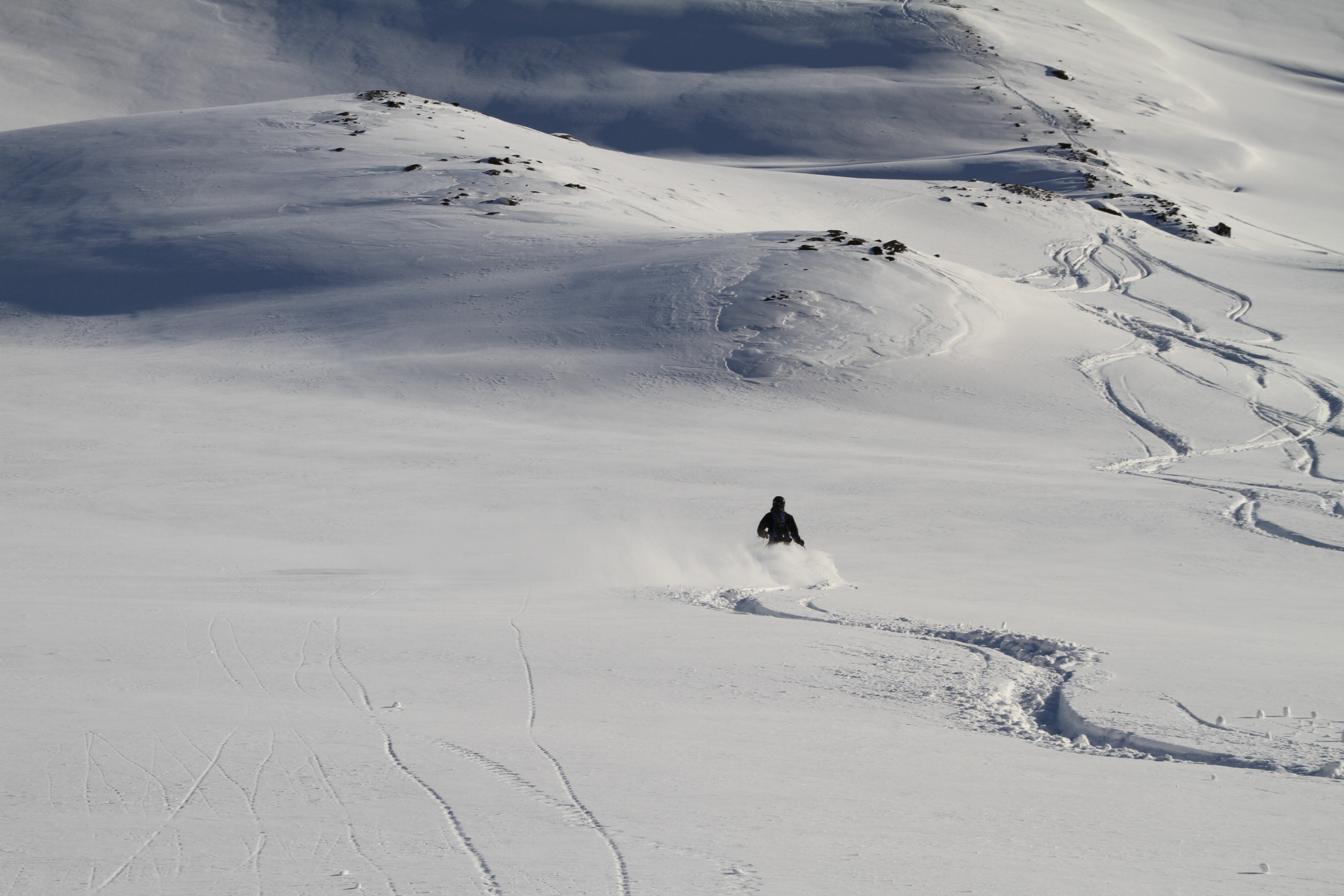 Puderkning, Heliski Riksgrnsen. Foto: Andreas Bengtsson